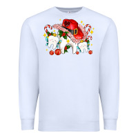 White dental Christmas teeth and candies Premium Sweatshirt - AdoDesignShop