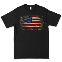 Black Camouflage Usa Flag Background Premium Tee - Jasminsmagicworld