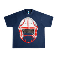 Navy football helmet fa element Urban Heavy Tee - FaDigitalArtStudio