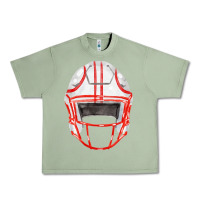 Oil Green football helmet fa element Urban Heavy Tee - FaDigitalArtStudio