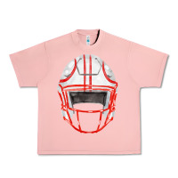 Salmon football helmet fa element Urban Heavy Tee - FaDigitalArtStudio