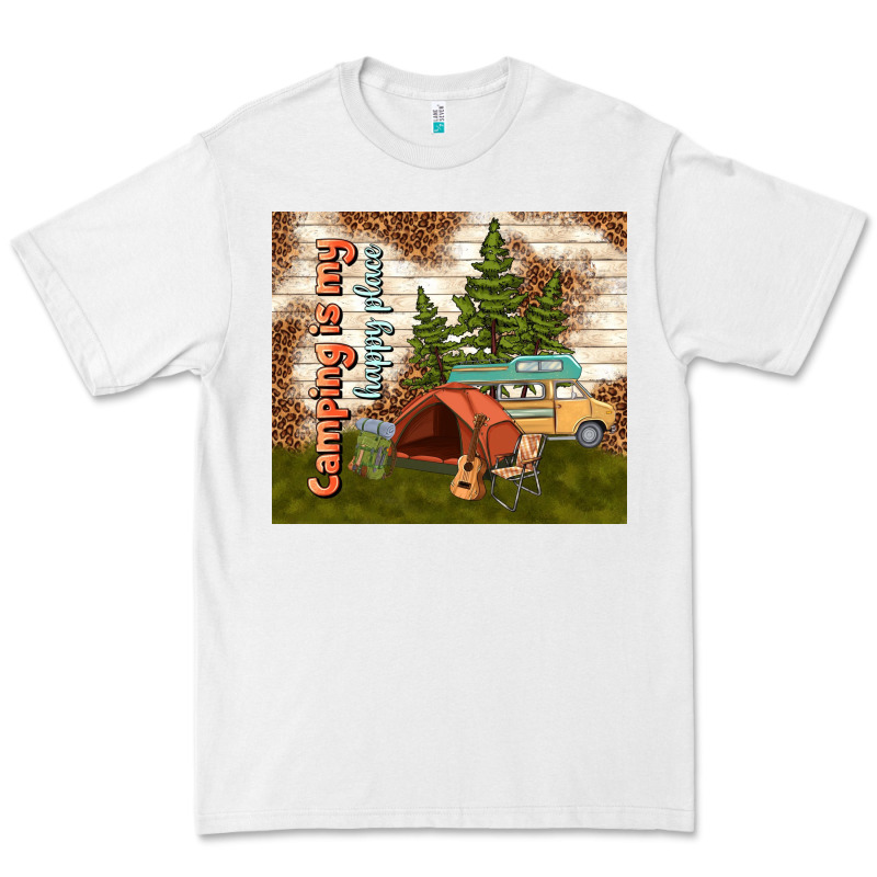Camping Is My Happy Place Premium Tee by TumblerDesignByShophia | Teevron