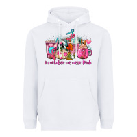 White western cancer  in october we wear pink coffee cups with ribbons Heavyweight Hoodie - AdoDesignShop