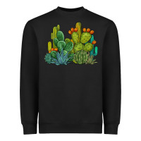 Black watercolor cactus Heavyweight Sweatshirt - BarkalooDesign