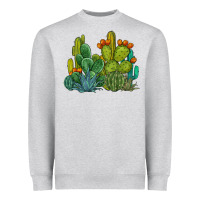 Heather Grey watercolor cactus Heavyweight Sweatshirt - BarkalooDesign