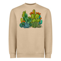 Mushroom watercolor cactus Heavyweight Sweatshirt - BarkalooDesign