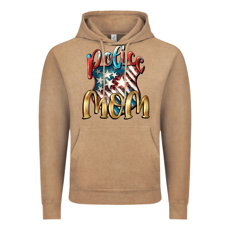 Police Mom Mother's Day Vintage Hoodie by FaDigitalArtStudio | Teevron