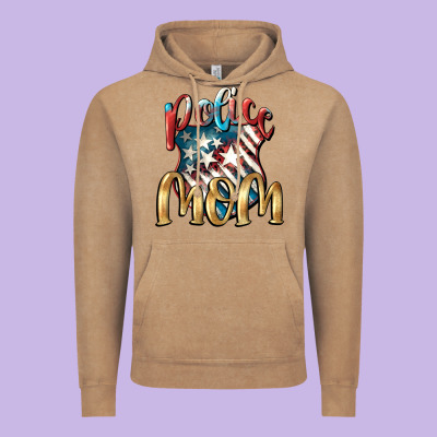 Police Mom Mother's Day Vintage Hoodie Designed By Fadigitalartstudio