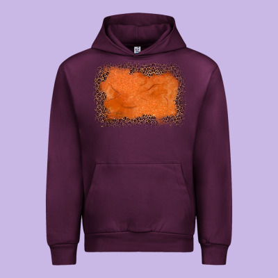 Gemstone Orange Leopard Background Urban Hoodie Designed By Jahusdesignshop