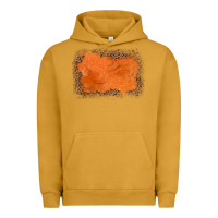 Pigment Peanut Butter gemstone orange leopard background Urban Hoodie - JahusDesignShop