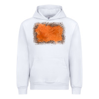 White gemstone orange leopard background Urban Hoodie - JahusDesignShop