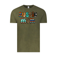 Vintage Olive Aussie mom Vintage Tee - CowCowDesign