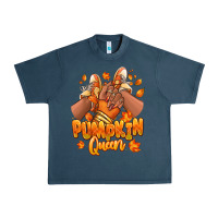 Midnight Navy Pumpkin queen Fall black girl sneakers Urban Heavy Tee - RanaPortraitStore