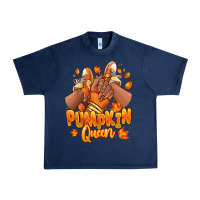 Navy Pumpkin queen Fall black girl sneakers Urban Heavy Tee - RanaPortraitStore
