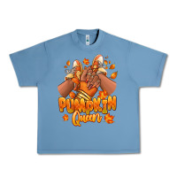 Pebble Blue Pumpkin queen Fall black girl sneakers Urban Heavy Tee - RanaPortraitStore