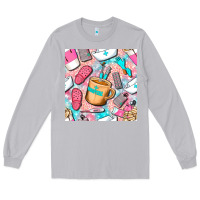 Moon Dust hospital nurse coffee cups with leopard seamless pattern bbs Long Sleeve Tee - BundleAndBundleShop