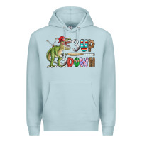 Blue Mist 3 up 3 down rex Premium Hoodie - CowhideDigitalArt