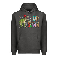 Charcoal Heather 3 up 3 down rex Premium Hoodie - CowhideDigitalArt