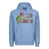 Colony Blue 3 up 3 down rex Premium Hoodie - CowhideDigitalArt