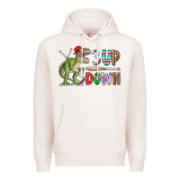 Pale Pink 3 up 3 down rex Premium Hoodie - CowhideDigitalArt
