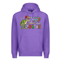 Purple 3 up 3 down rex Premium Hoodie - CowhideDigitalArt