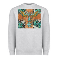 Heather Grey she is strong tumbler Heavyweight Sweatshirt - BarkalooDesign