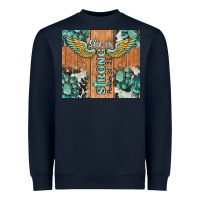 Navy she is strong tumbler Heavyweight Sweatshirt - BarkalooDesign