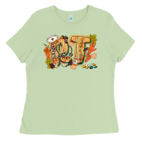 Matcha fall rt Ladies Tee - CowGirlArtShop
