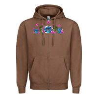 Chestnut stitches Zipper Hoodie - AdoDesignShop