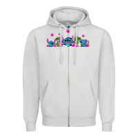 Dove Grey stitches Zipper Hoodie - AdoDesignShop