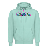 Seafoam stitches Zipper Hoodie - AdoDesignShop