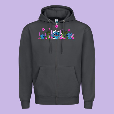 Stitches Zipper Hoodie Designed By Adodesignshop