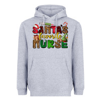 Heather Grey santas favorite nurse Heavyweight Hoodie - AdoDesignShop