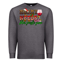 Charcoal Heather mommy needs her jingle juice Premium Sweatshirt - AdoDesignShop
