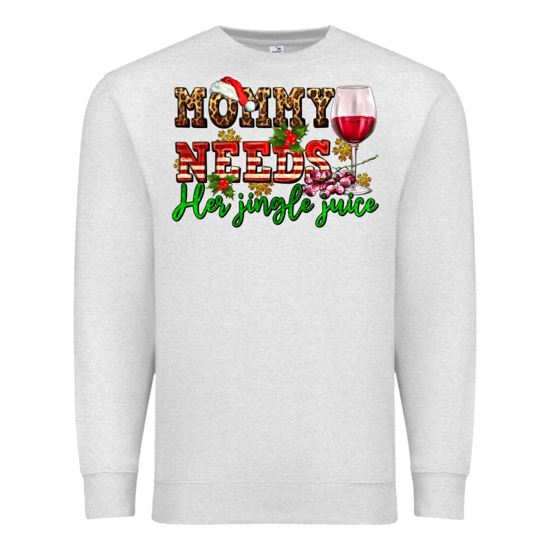 Mommy Needs Her Jingle Juice Premium Sweatshirt by AdoDesignShop | Teevron