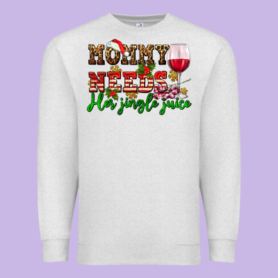 Mommy Needs Her Jingle Juice Premium Sweatshirt Designed By Adodesignshop