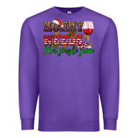 Purple mommy needs her jingle juice Premium Sweatshirt - AdoDesignShop