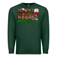 Sports Green mommy needs her jingle juice Premium Sweatshirt - AdoDesignShop