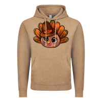 Vintage Coffee turkey and leopard pattern and thanksgiving hat bbs Vintage Hoodie - BundleAndBundleShop
