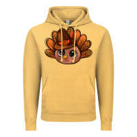 Vintage Mustard turkey and leopard pattern and thanksgiving hat bbs Vintage Hoodie - BundleAndBundleShop