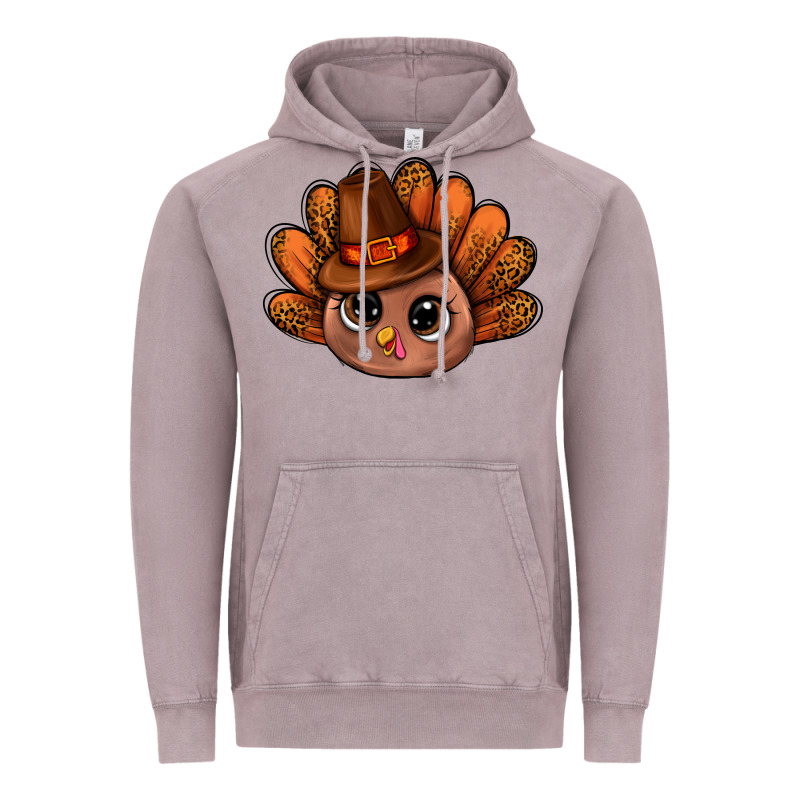Turkey And Leopard Pattern And Thanksgiving Hat Bbs Vintage Hoodie by BundleAndBundleShop | Teevron