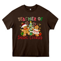 Chocolate Brown Teacher of smart cookies Heavy Core Tee - texasbilliewilder