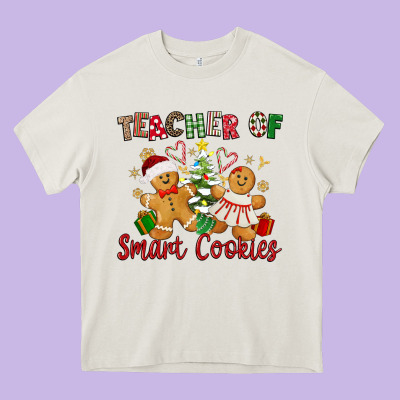 Teacher Of Smart Cookies Heavy Core Tee Designed By Texasbilliewilder