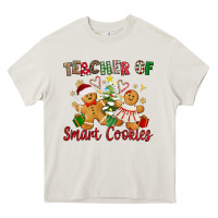 Cream Teacher of smart cookies Heavy Core Tee - texasbilliewilder