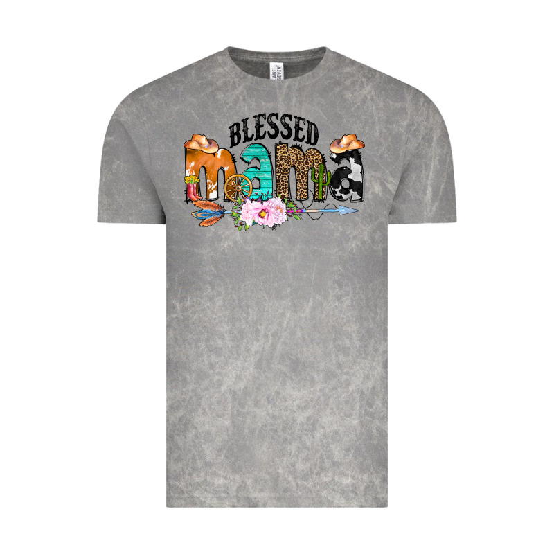 Blessed Mama Vintage Tee by CowCowDesign | Teevron