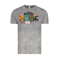 Cloud Rock Blessed Mama Vintage Tee - CowCowDesign