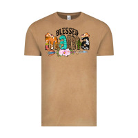 Vintage Camel Blessed Mama Vintage Tee - CowCowDesign