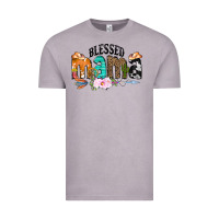 Vintage Zinc Blessed Mama Vintage Tee - CowCowDesign