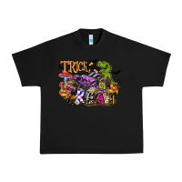 Black trick rawr treat Urban Heavy Tee - FaDigitalArtStudio
