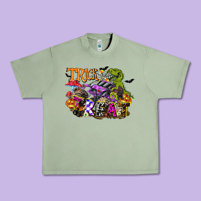 Trick Rawr Treat Urban Heavy Tee Designed By Fadigitalartstudio
